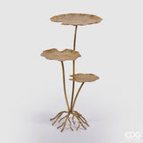 Enzo De Gasperi, tavolo 3 foglie, metallo, h85x55x44 cm