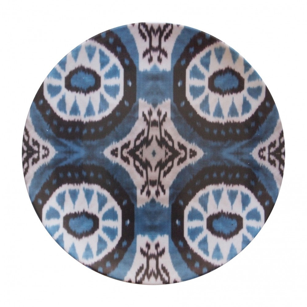 Les-Ottomans, Ikat Porcelain Plate PC89, Bertrando Di Renzo