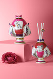 Baci Milano, diffusore Pumo grande Floral, porcellana rosa, linea Joke-fragrances, JPUM1.FLO01