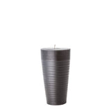 Un Giardino, black candle with truncated cone d6 x h17 cm